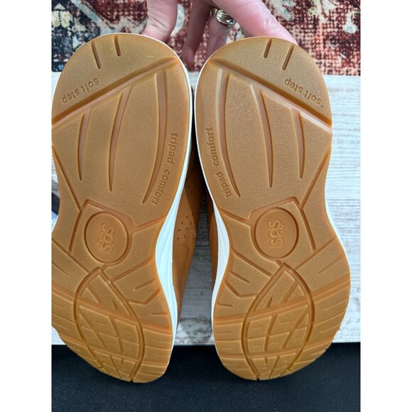 SAS Mens Brown Leather Comfort Journey Lux Walking Shoes Size 11 Medium Width - Picture 4 of 9